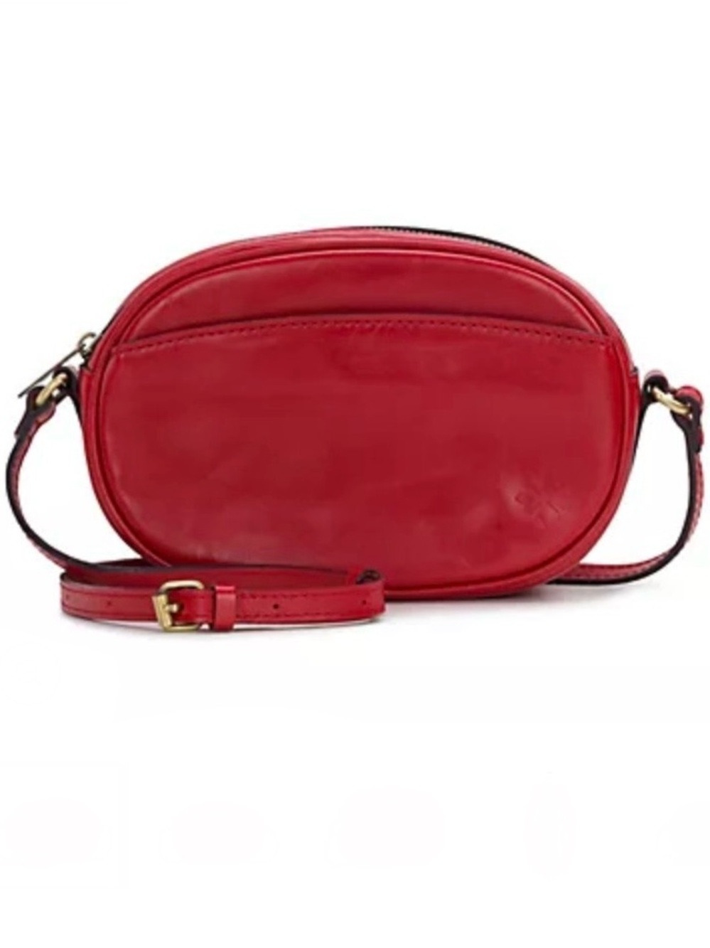 Patricia Nash Distressed Leather Elexis Crossbody in Red